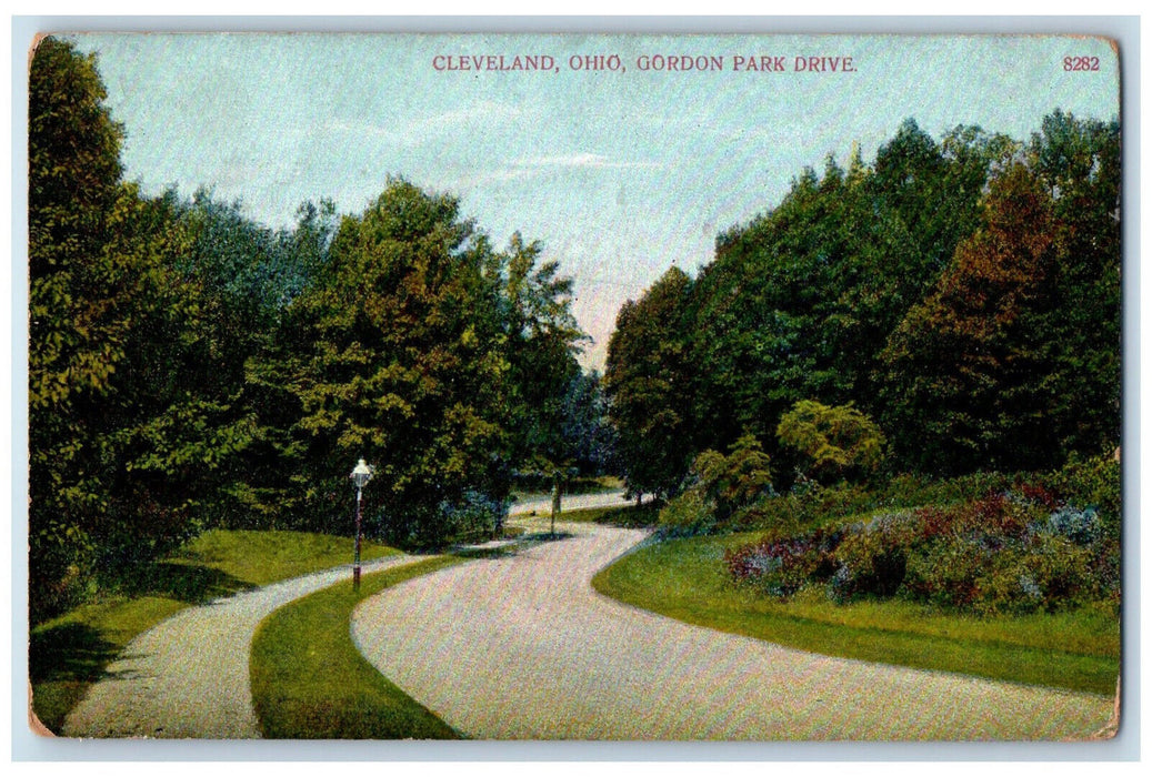 c1910 Gordon Park Drive Cleveland Ohio OH Antique Unposted Postcard