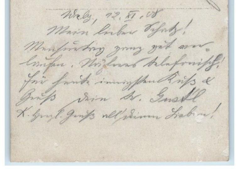 1908 Men Drinking Beer On Bridge Stein Wurzburg Germany RPPC Photo Postcard