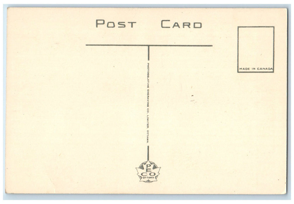 c1950's Highway Along Foot of Mont St. Pierre West Gaspe PQ Canada Postcard