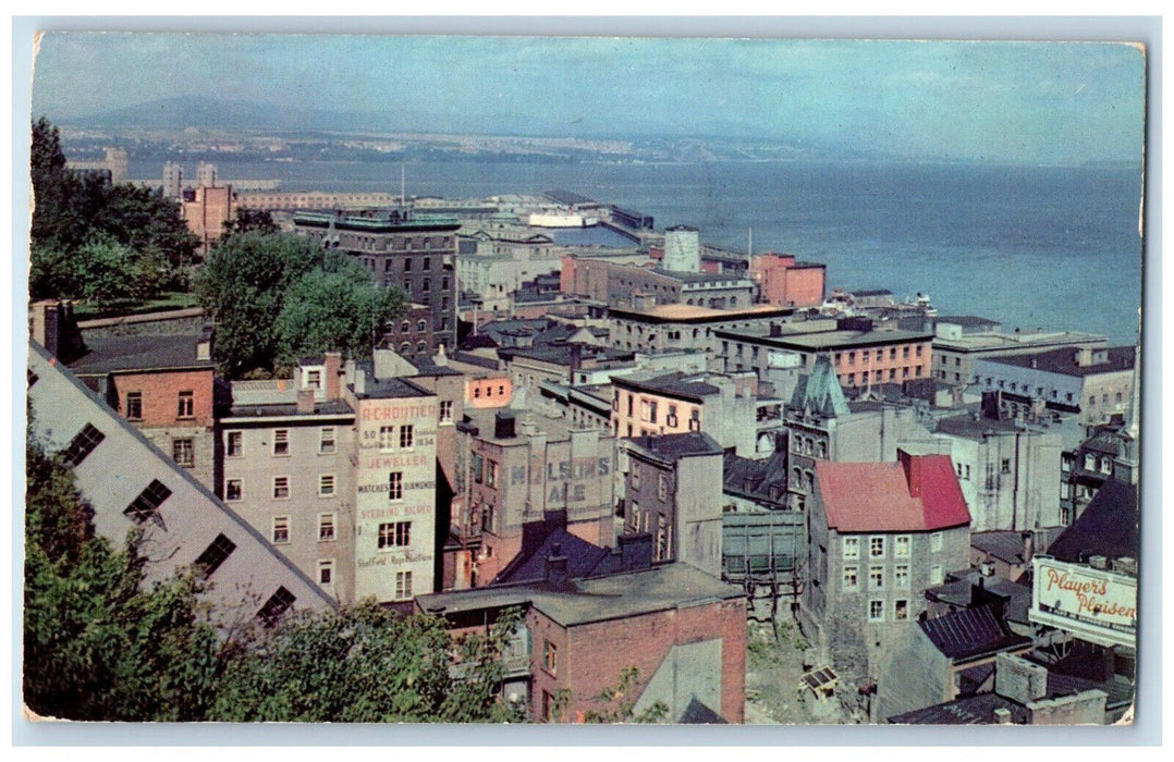 1959 Quebec City "The Lower Town" PQ Quebec Canada Vintage Posted Postcard