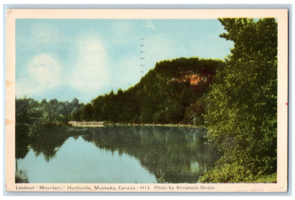 1953 Lookout "Mountain" Huntsville Muskoka Ontario Canada Posted Postcard