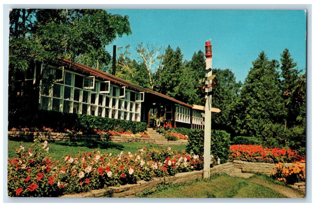 c1950's Manitowaning Lodge Manitoulin Island Ontario Canada Postcard