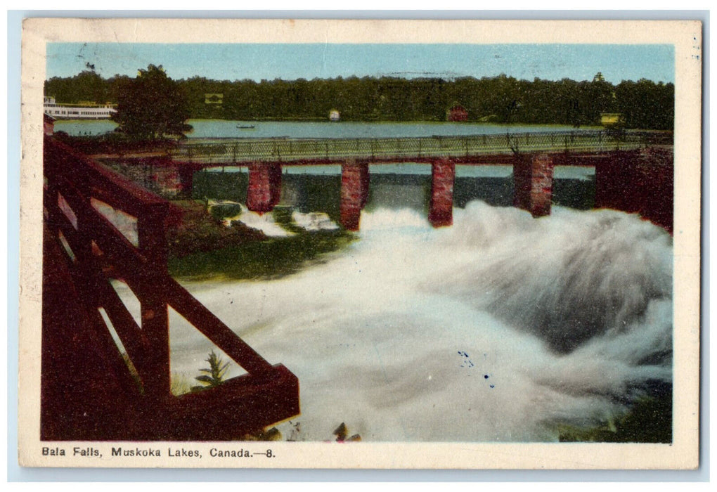 1948 Bala Falls Muskoka Lakes Ontario Canada Vintage Posted Postcard