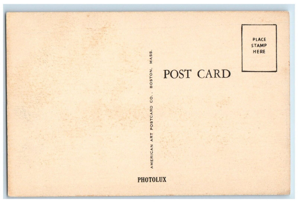 c1940 Maine Travelogue Poetry Vienna Wales Denmark Map Vintage Antique Postcard