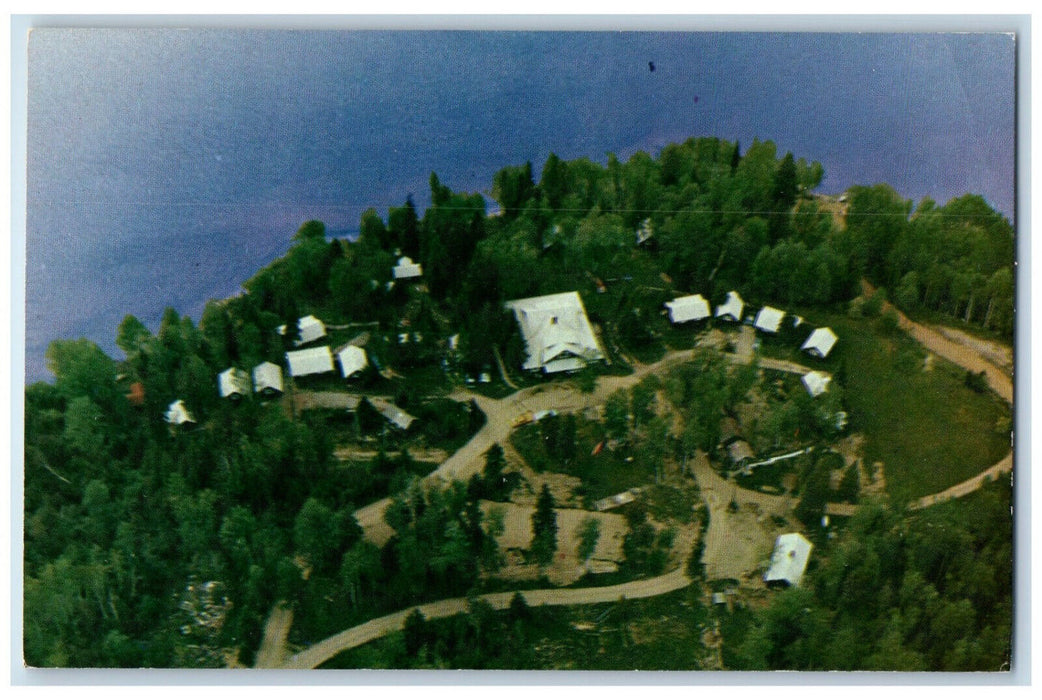 c1950's Chalet Lodge Greetings from Nipigon Ontario Canada Vintage Postcard