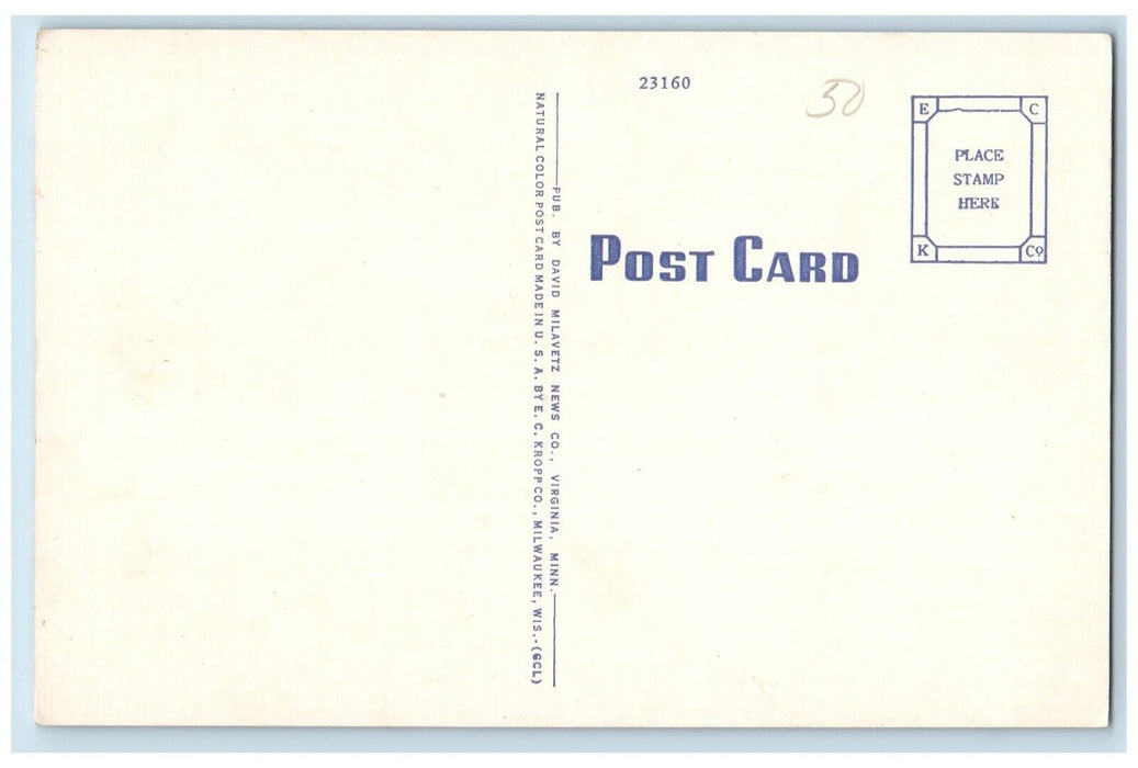 c1940 Hull Rust Sellers Mine Observation Platform Hibbing Minnesota MN Postcard