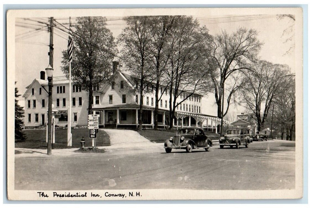 c1940's The Presidential Inn View Conway New Hampshire NH RPPC Photo Postcard