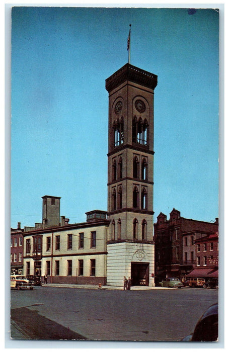 c1960's Campanile Tower Landmark #6 Fire House Baltimore Maryland MD Postcard