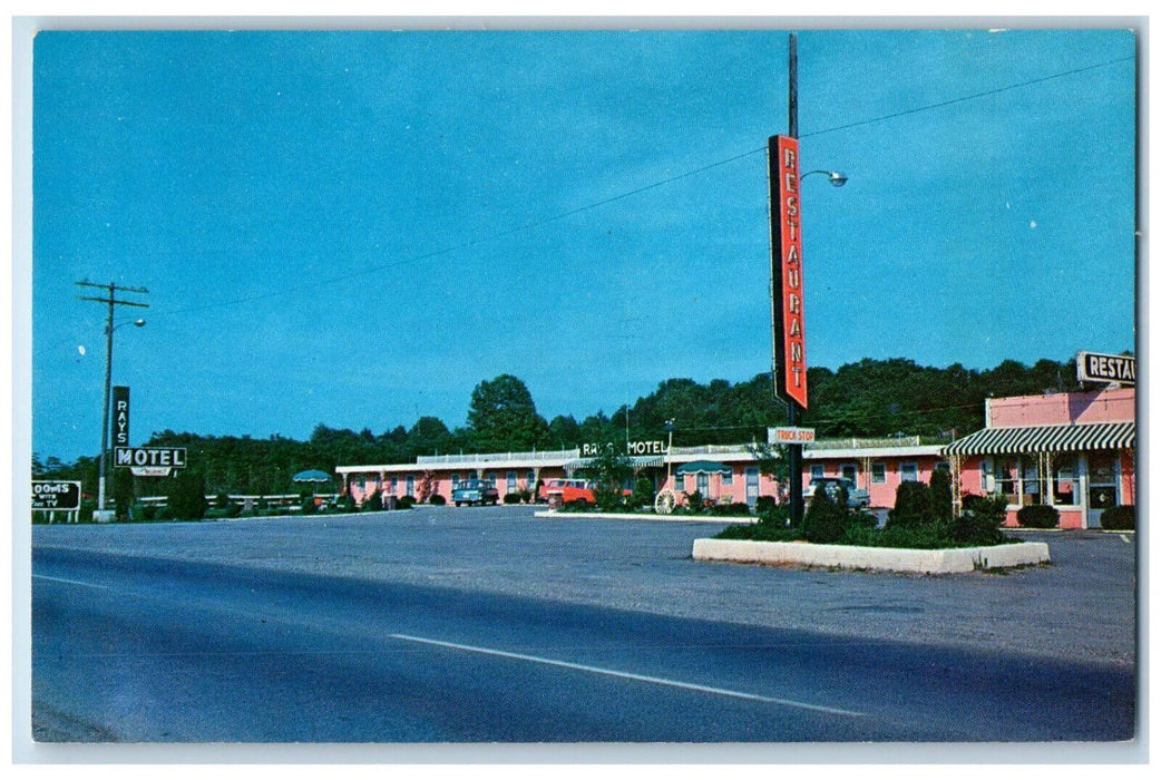 c1950's Ray's Motel and Restaurant Horse Cave Kentucky KY Vintage Postcard