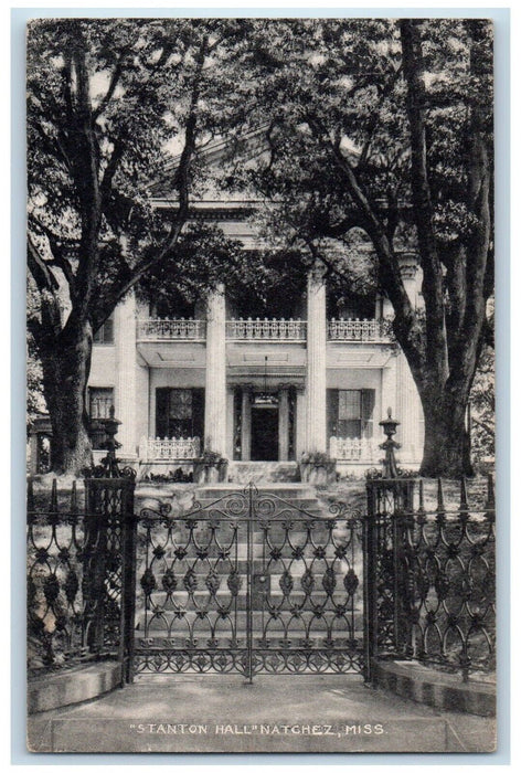 1964 Stanton Hall Gate Entrance Natchez Mississippi MS Posted Vintage Postcard