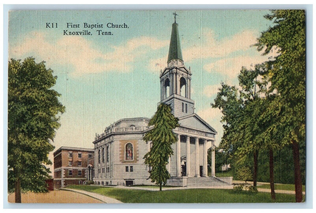 1949 First Baptist Church Knoxville Tennessee TN Posted Vintage Postcard