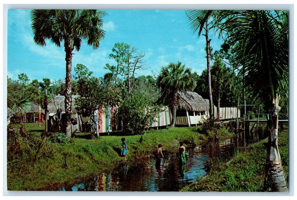 c1960 Royal Palm Hammock Indiana Village Naples Marco Island Florida FL Postcard