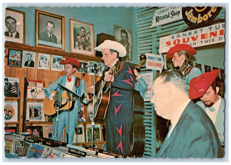 c1950's Ernest Tubb and His Famous Texas Troubadours Jamboree Postcard