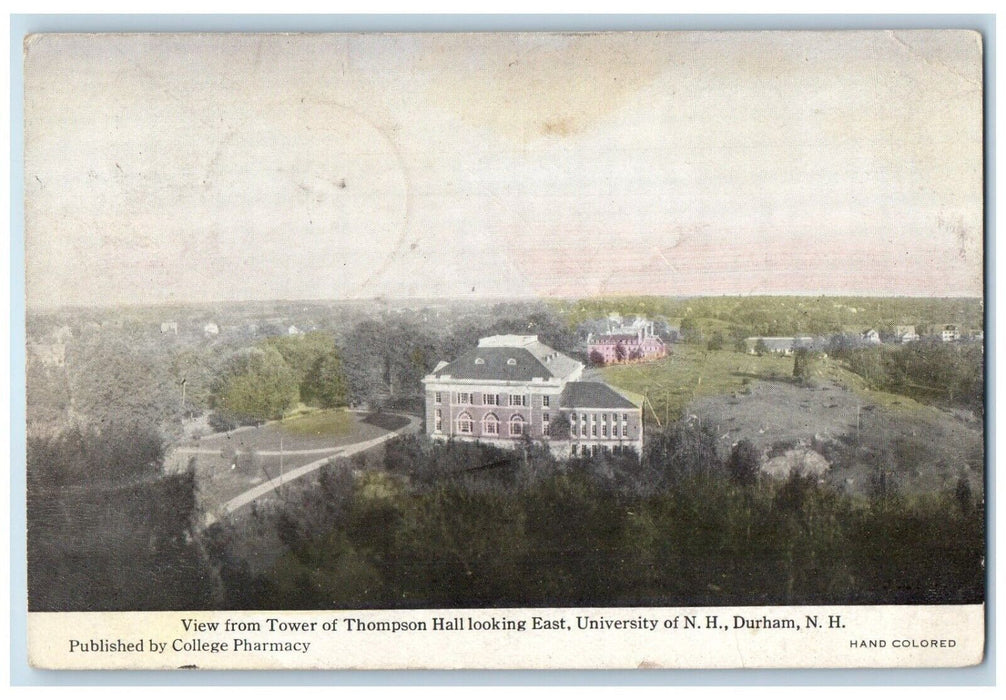 View From Tower Thompson Hall University Of NH Durham New Hampshire Postcard