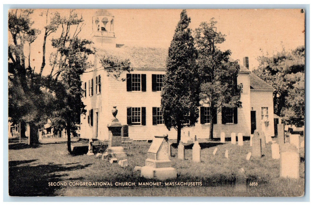 c1940's Second Congregational Church Manomet Massachusetts MA Postcard