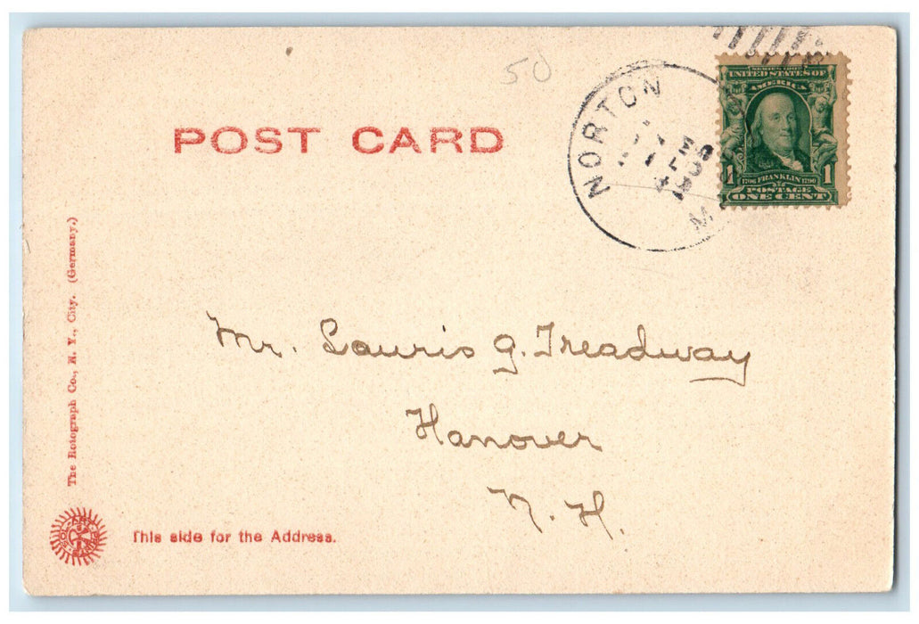 c1905 Seminary Hall Wheaton Seminary Norton Massachusetts MA Postcard