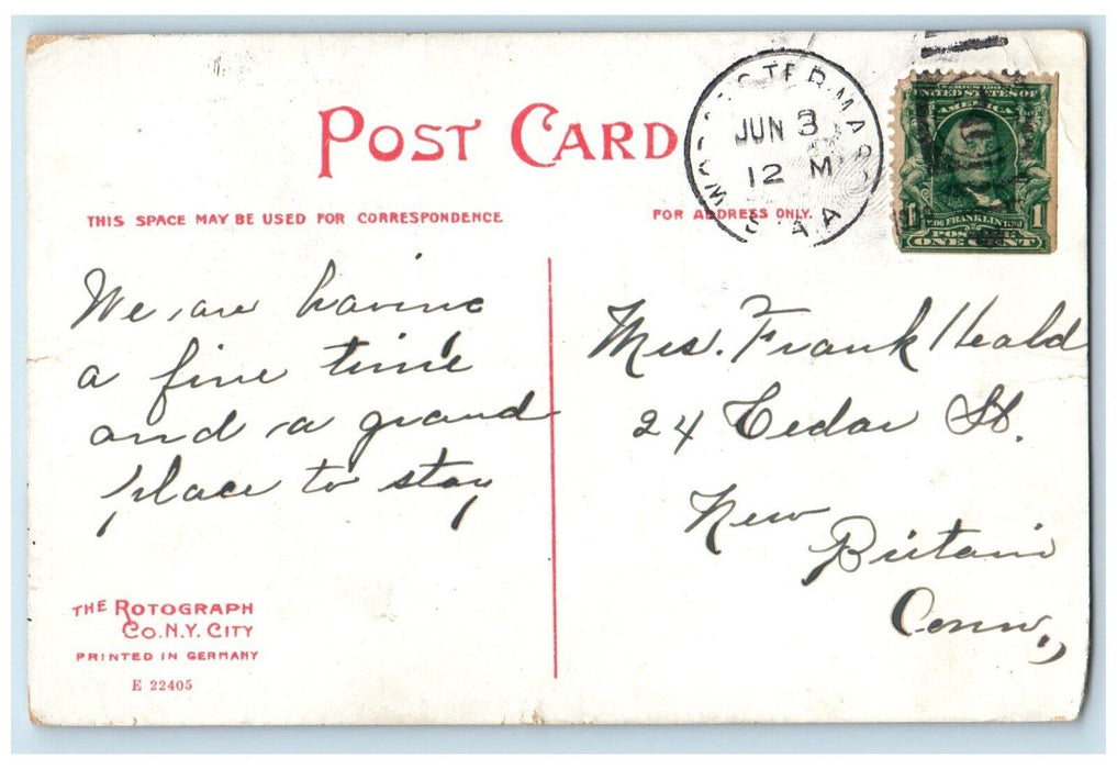 c1910's Old Worcester Academy Building Worcester Massachusetts MA Postcard