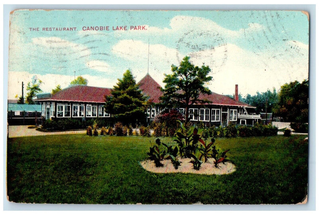 1909 The Restaurant Canobie Lake Park Haverhill Massachusetts MA Postcard