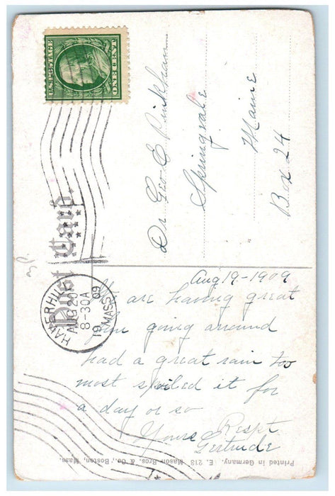 1909 The Restaurant Canobie Lake Park Haverhill Massachusetts MA Postcard