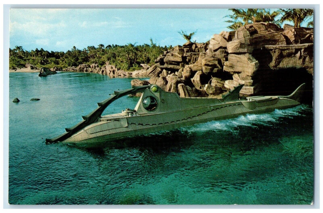 1960 Leagues Under The Sea Submarine Nautilus Florida Walt Disney World Postcard