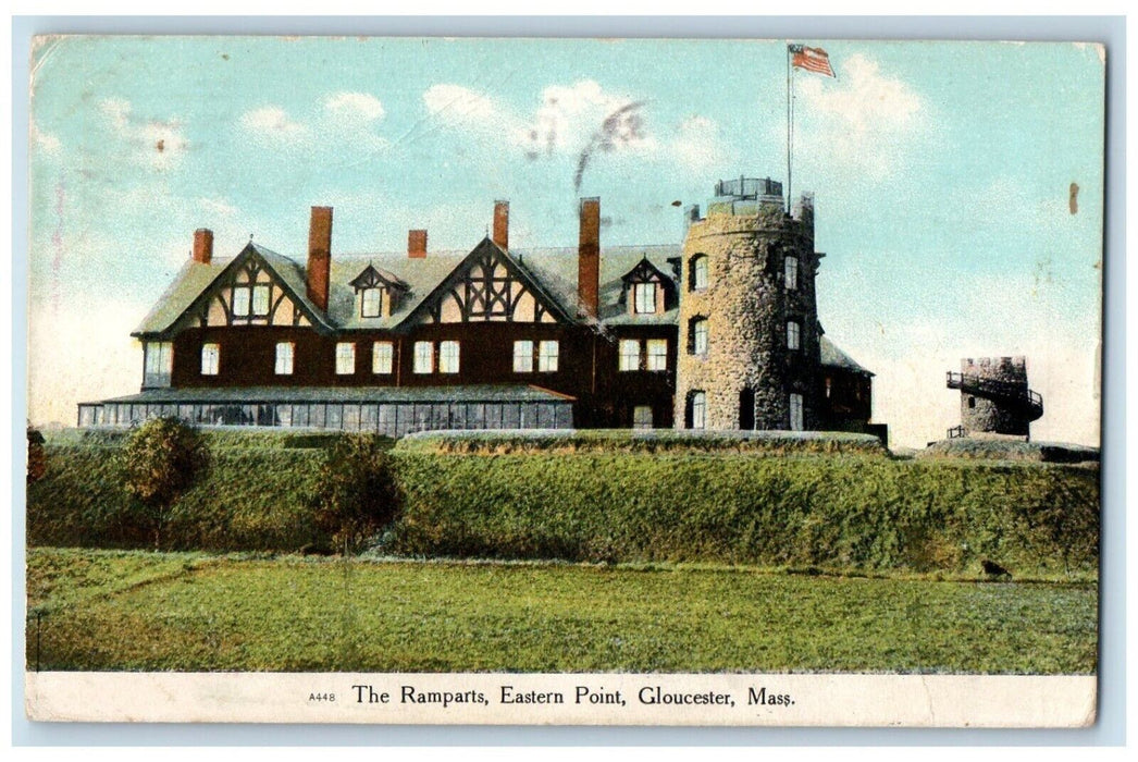 1909 The Ramparts Eastern Point Gloucester Massachusetts MA Antique Postcard