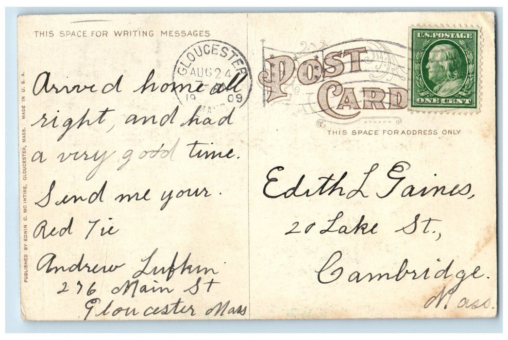 1909 The Ramparts Eastern Point Gloucester Massachusetts MA Antique Postcard