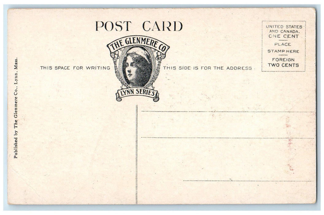 c1910 Reflections Pine Grove Cemetery Lynn Massachusetts MA Postcard