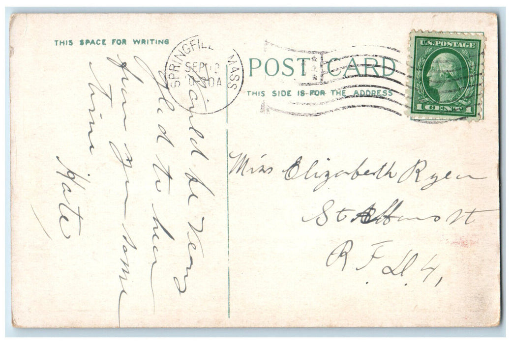 c1930's Mercy Hospital Springfield Massachusetts MA Vintage Postcard