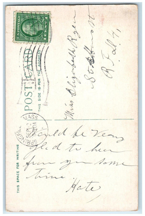 c1930's Mercy Hospital Springfield Massachusetts MA Vintage Postcard