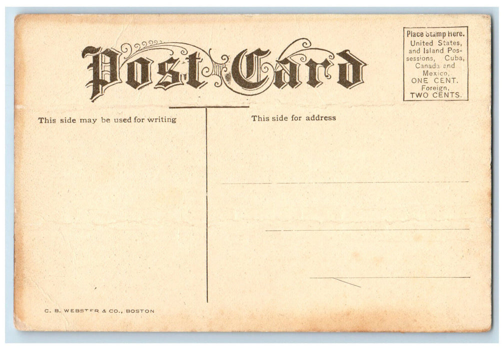 c1910 Cham Bridge Over The Merrimac at Deer Island Massachusetts MA Postcard