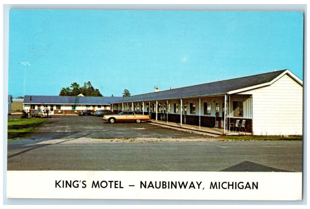 c1950's King's Motel Naubinway Michigan MI Vintage Unposted Postcard