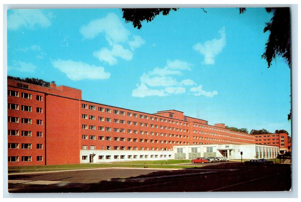 c1960's M.E. Wadsworth Hall Michigan College of Mining Houghton MI Postcard