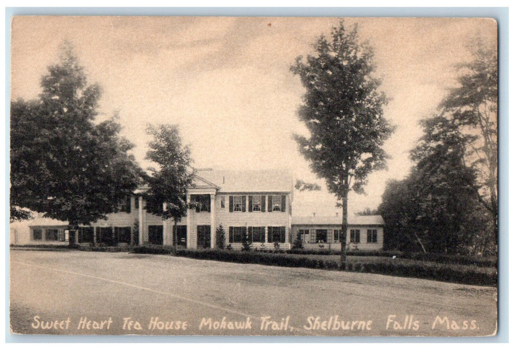 c1940's Sweet Heart Tea House Mohawk Trail Shelburne Falls MA Postcard