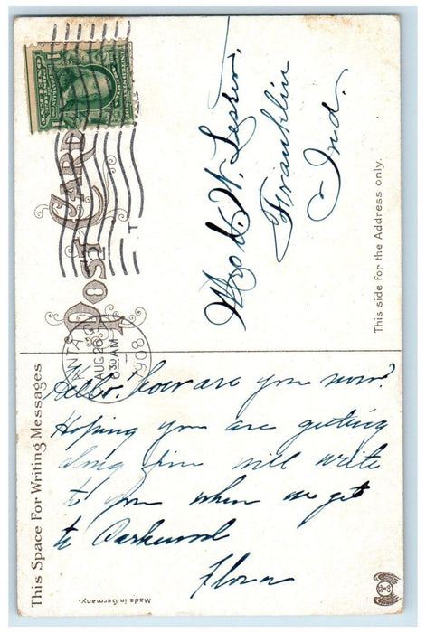 1908 Candler Building Cars Street View Atlanta Georgia GA Antique Postcard