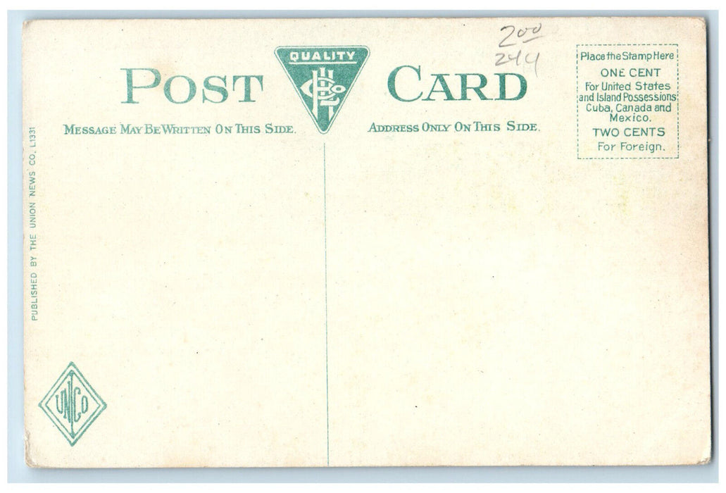 c1910 Railroad Train Locomotive Middlefield Massachusetts MA Postcard