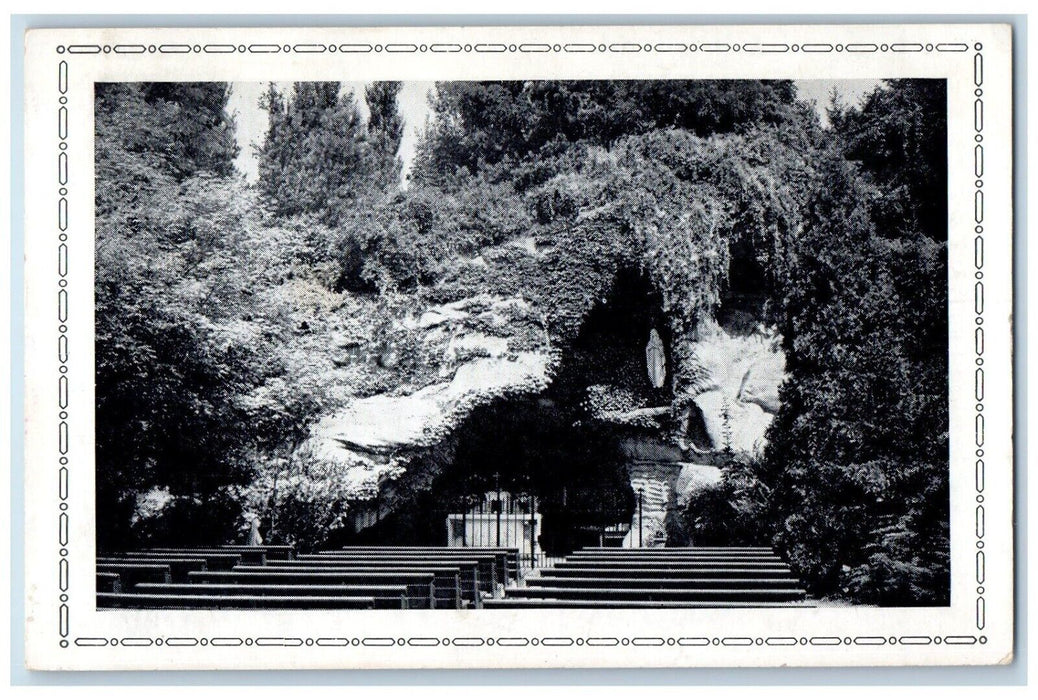 c1940 Souvenir Pilgrimage Our Lady Lourdes Shrine St. Joseph Ohio OH Postcard