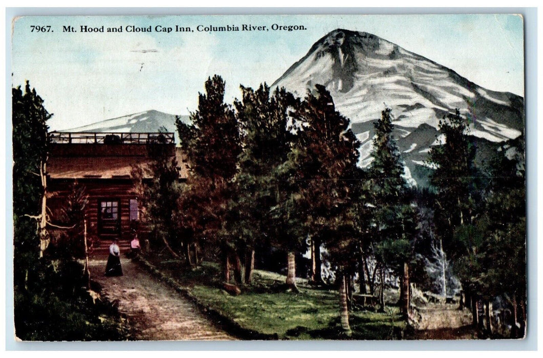 1913 Mt. Hood  Cloud Cap Inn Exterior Building Columbia River Oregon OR Postcard