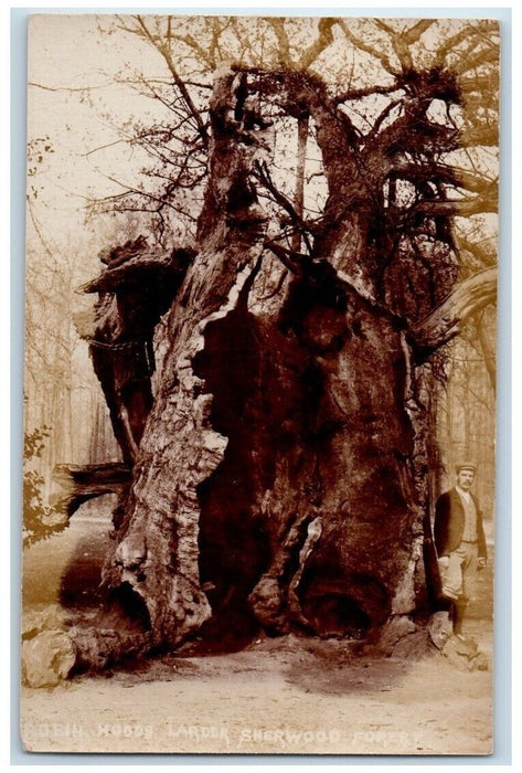 c1910's Robin Hood's Larder Sherwood Nottinghamshire England RPPC Photo Postcard