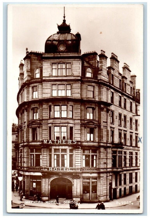 c1950's Mathers Hotel View Dundee Scotland United Kingdom RPPC Photo Postcard