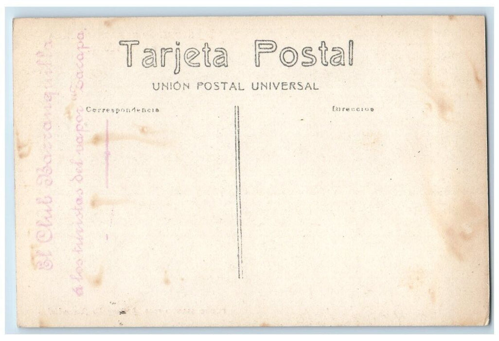 c1920's Port City Steamship View Barranquilla Colombia RPPC Photo Postcard