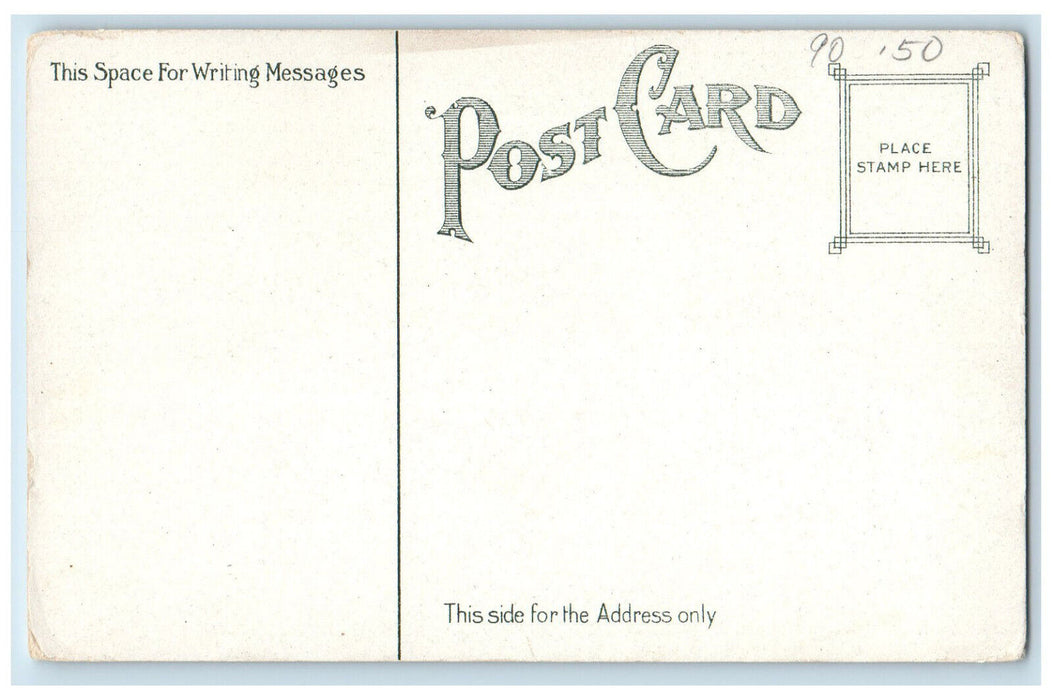 c1920's The Washington Elm Cambridge Massachusetts MA Antique Unposted Postcard