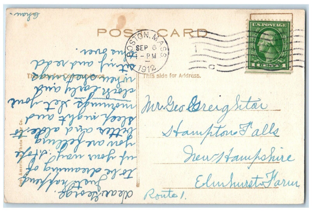 1912 What Man There Over Proverb Boston Massachusetts Vintage Antique Postcard