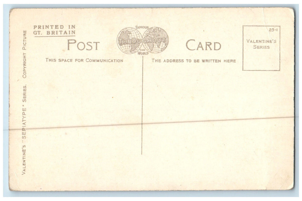 c1910 Loch Loskin Kirn Scotland Sepiatype Valentines Antique Postcard