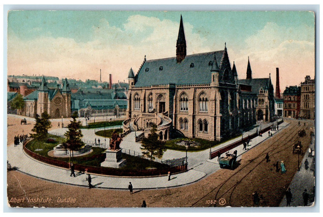 c1910 Albert Institute Dundee Scotland Antique Valentines Series Postcard
