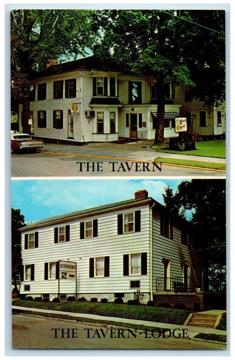 c1960 The Taverns Lodge Exterior Building New Wilmington Pennsylvania Postcard