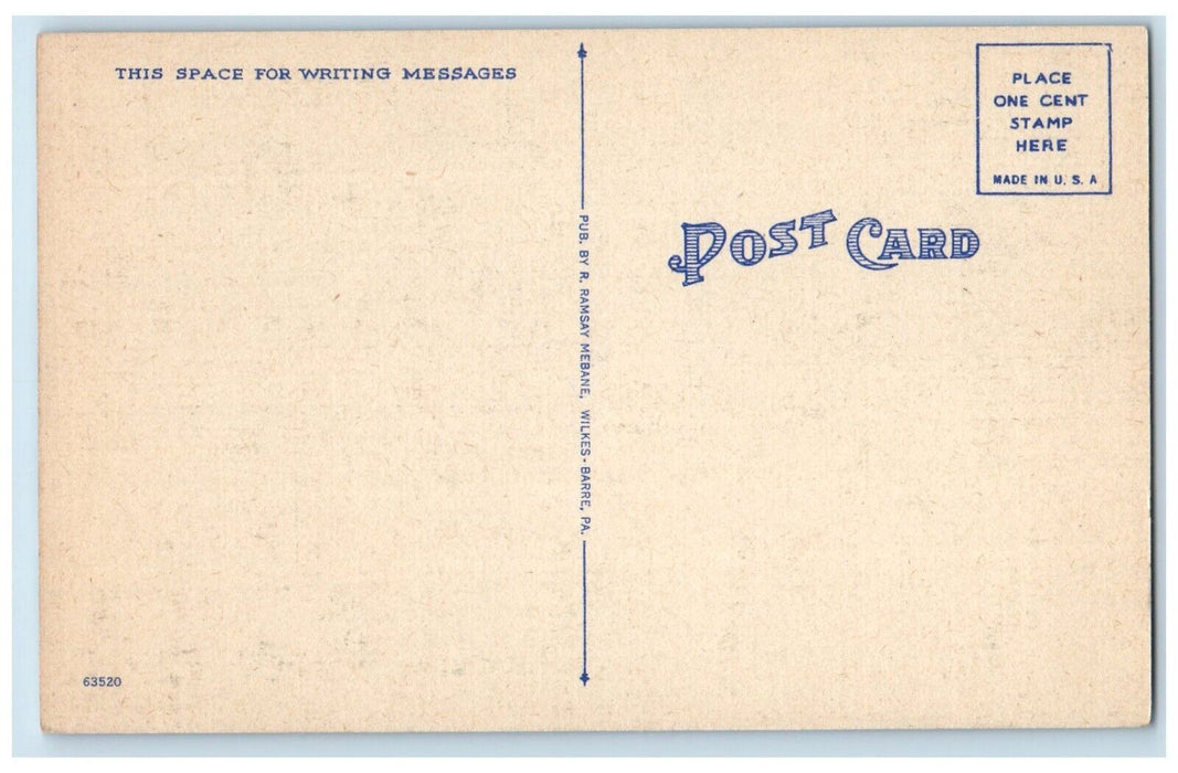 1940 Exterior View Bishop Residence University Scranton Pennsylvania PA Postcard