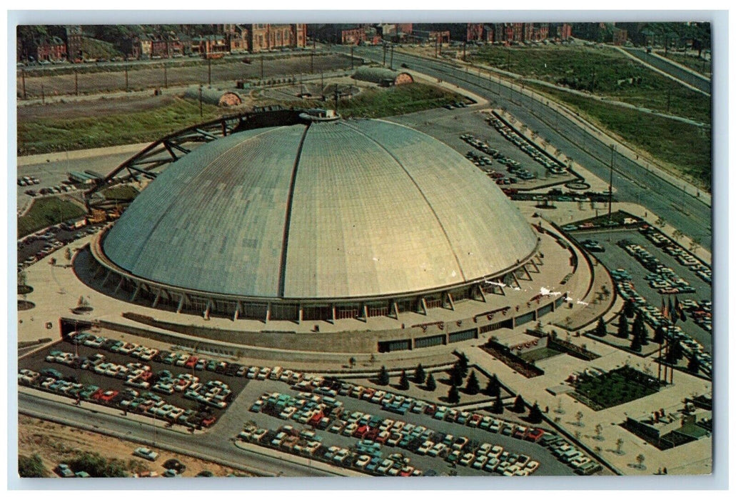 c1960 Public Auditorium Moveable Dome Building Pittsburgh Pennsylvania Postcard