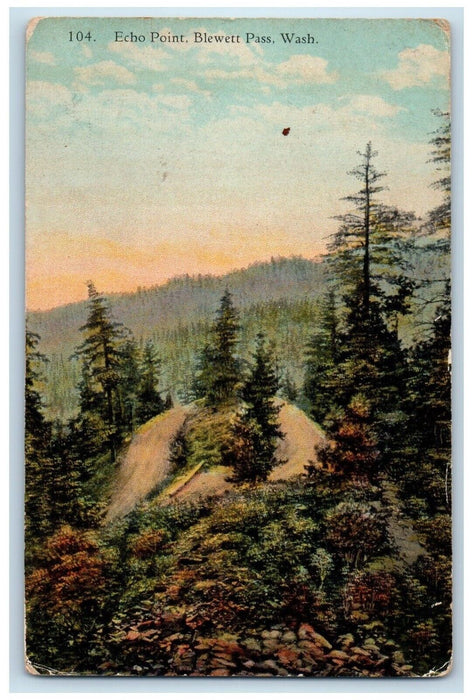 c1910 Scenic View Echo Point Blewett Pass Washington WA Vintage Antique Postcard