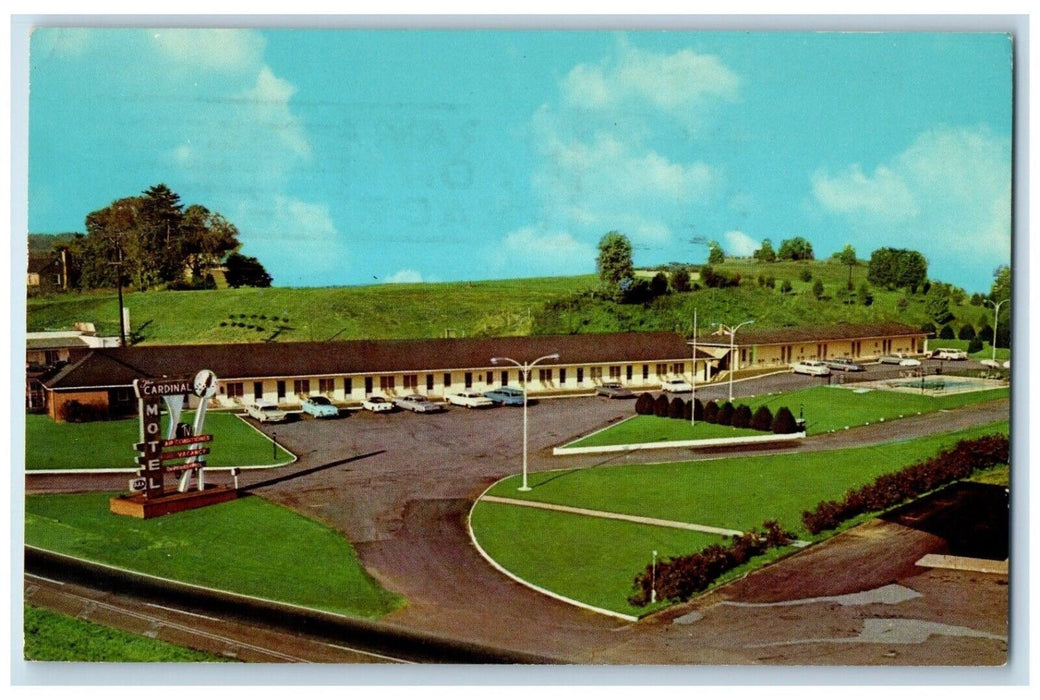 1966 Exterior Cardinal Motel Charlottesville Virginia VA Posted Antique Postcard