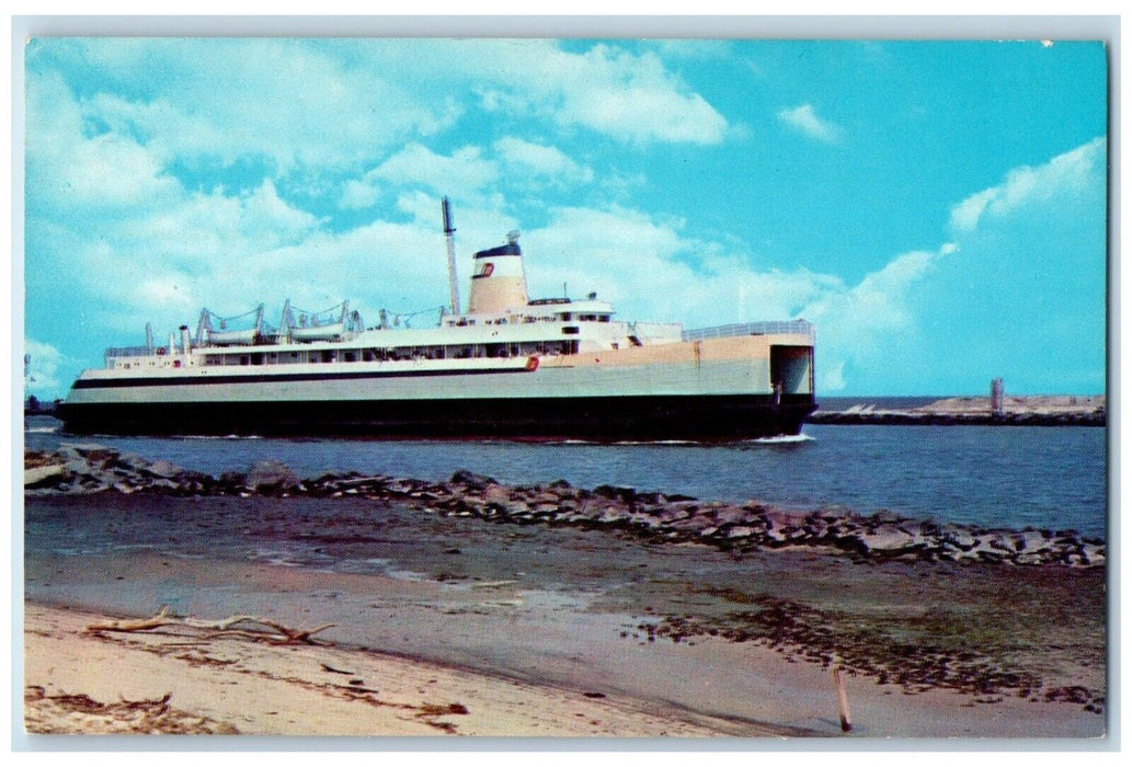 c1960 Cape Henlopen Ferry Boats Cape May New Jersey Lewes Delaware NJ Postcard